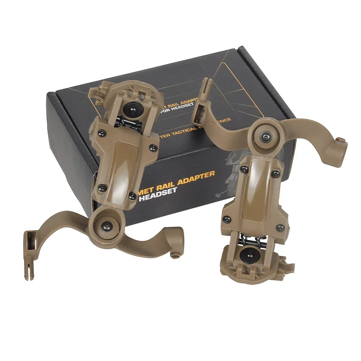 Adaptador de montaje en riel para auriculares táctico de ángulo libre para auriculares M-Lok Ops-Core Fast ACH casco Arc Rail Airsoft M32 M31 - imagen 2