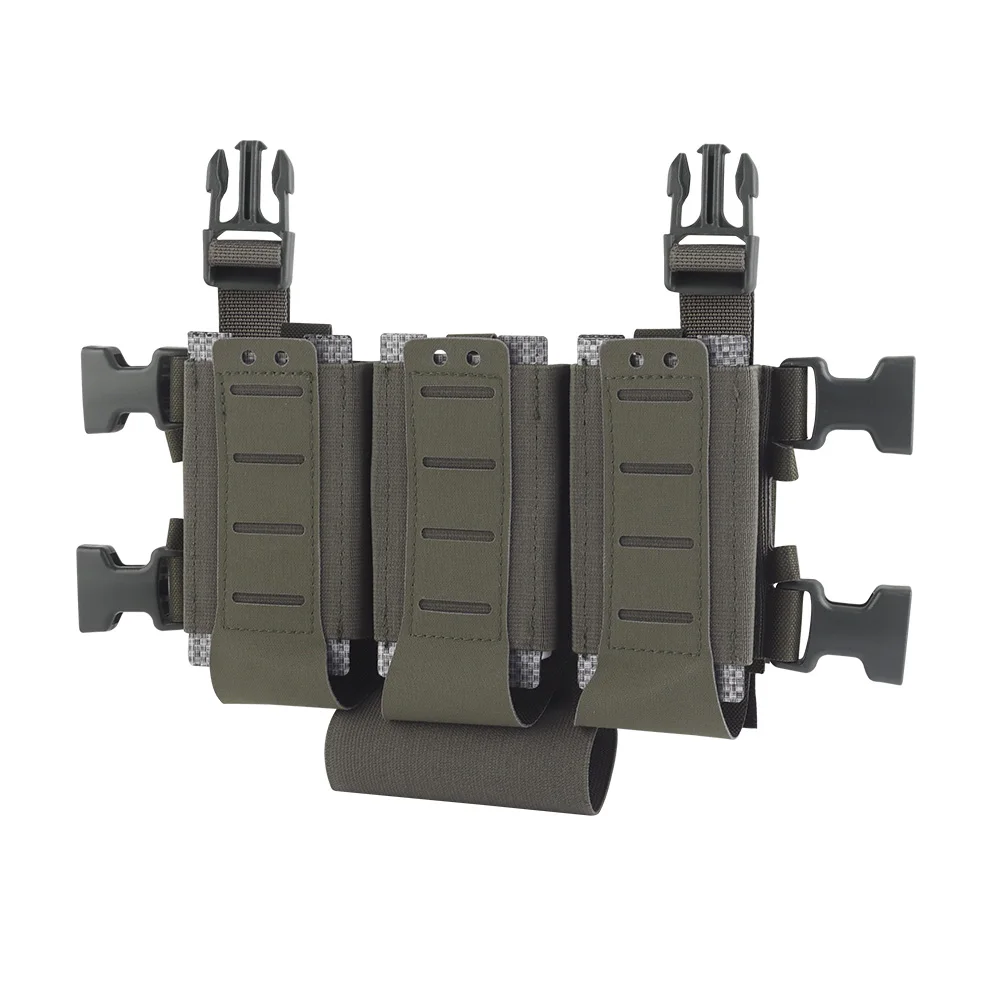 WG Diy gancho bucle hebilla combinación uso Rifle Piscol submetralhadilla Triple Mag bolsa Airsoft revista funda herramienta placa portadora - imagen 4