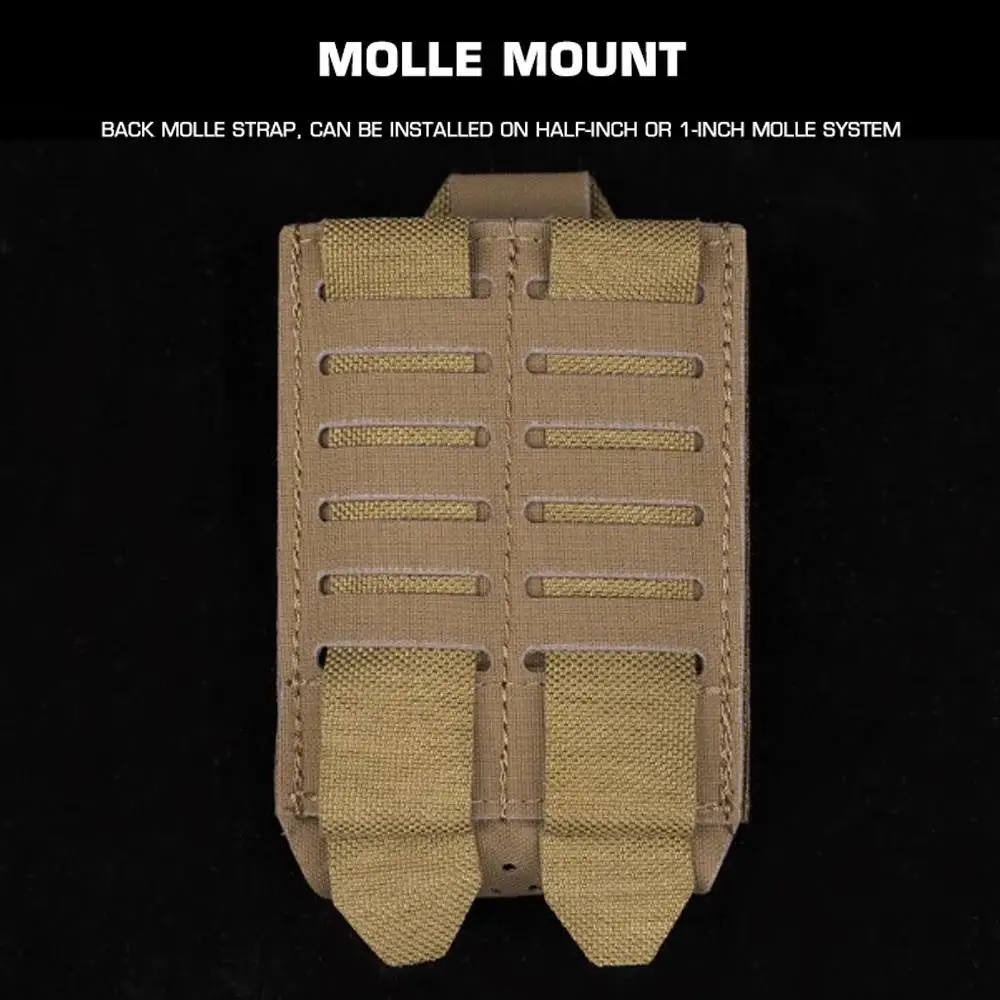 Bolsa táctica para revistas ARC V2 9mm/5,56/7,62 caza tiro Airsoft Mag bolsa con soporte cinturones MOLLE chaleco de combate paquete de accesorios - imagen 4