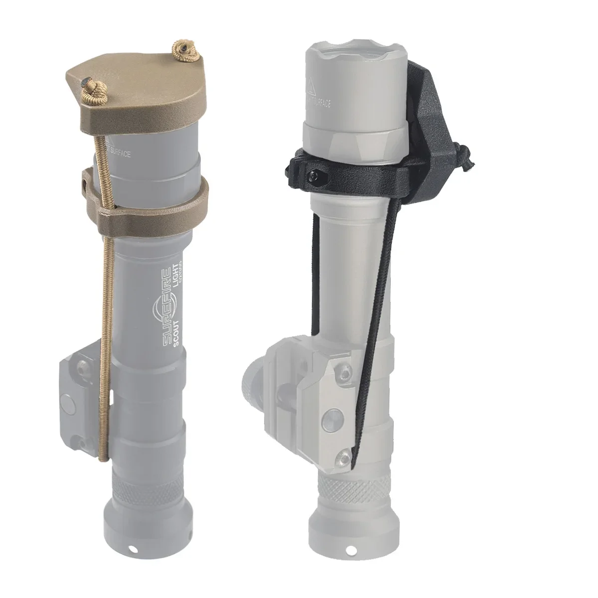 Luz de armas Surefire Scout, linterna de caza, cubierta protectora de lente táctica M300 M600, cubierta protectora de tapa de lente frontal - imagen 4