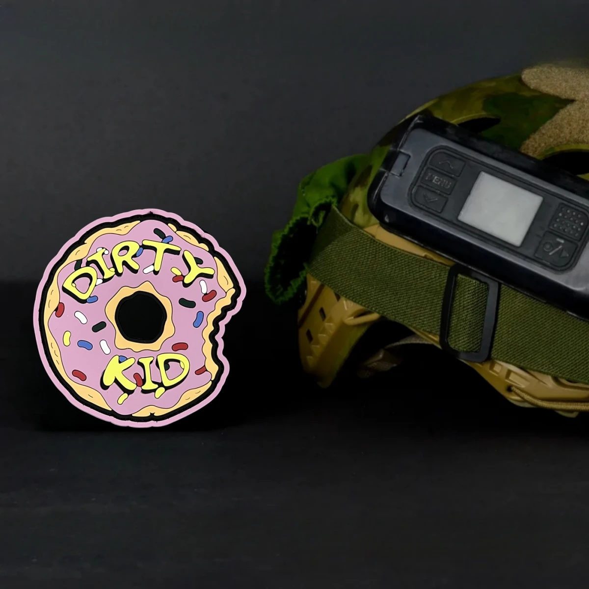 Insignia de moral de Donut para chico sucio, parche de PVC, brazalete táctico militar del ejército, parches de gancho y bucle, pegatina para mochila, sombreros - imagen 3