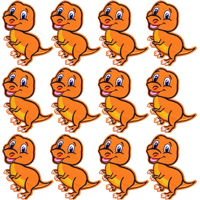 Parches termoadhesivos para planchar en la ropa, parche de dibujos animados, pegatinas de bucle de gancho, 10 unidades por lote - imagen 2