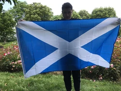 SKY FLAG Bandera cruzada de Escocia 3x5 pies Saltire Bandera escocesa de poliéster Oficina/Actividad/desfile/Festival/Decoración del hogar