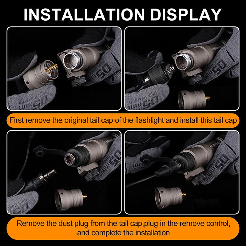 Tapa trasera de linterna WST, tapa trasera SF para linterna MODLITE SUREFIER, accesorios de caza - imagen 2