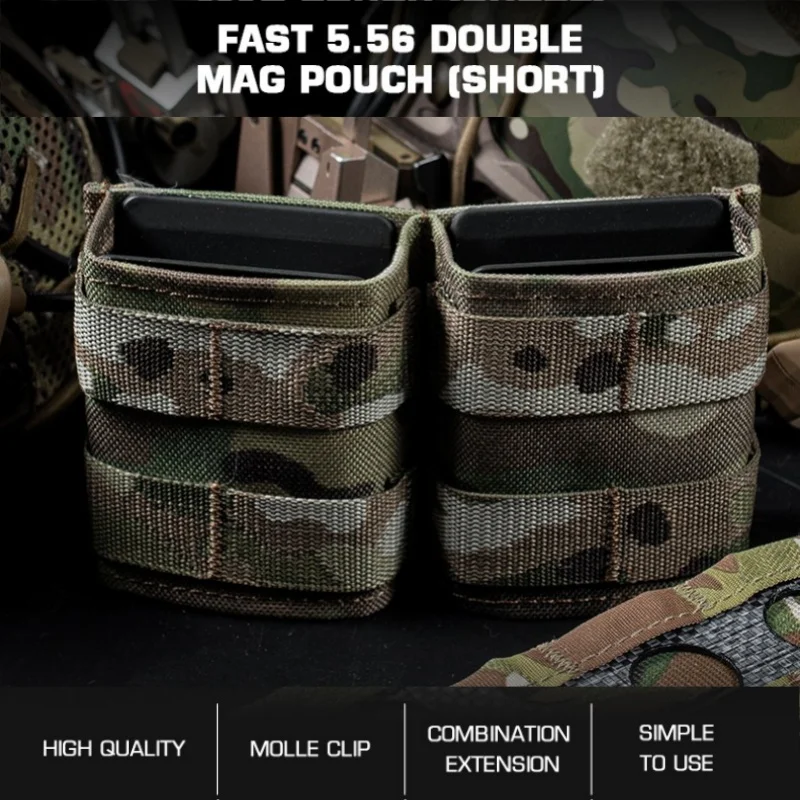 Bolsa para cargadores MOLLE de rifle táctica liberación rápida - imagen 2