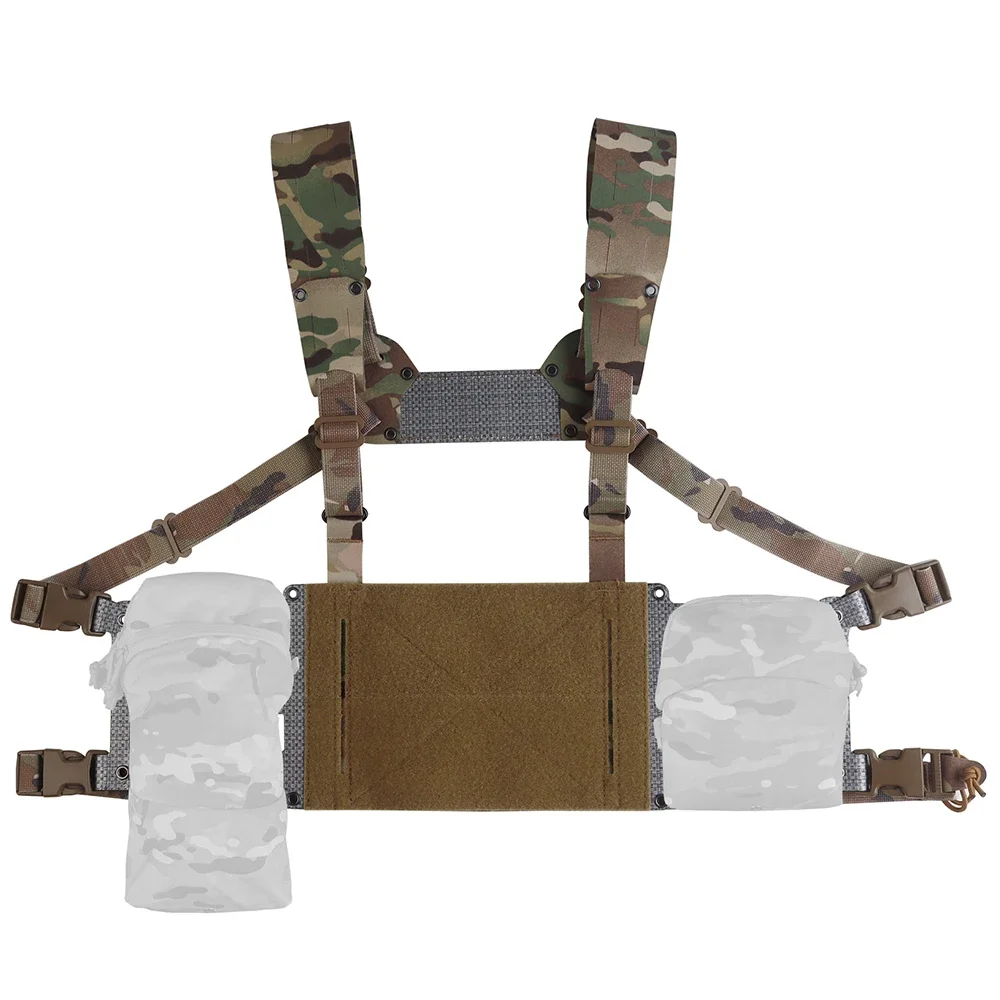 Plataforma de pecho táctica estilo Ferro, ancho V2, segunda generación, aparejo de Chesty ligero, chaleco de caza, equipo, aletas delanteras extendidas, portador de placa Adapt - imagen 5