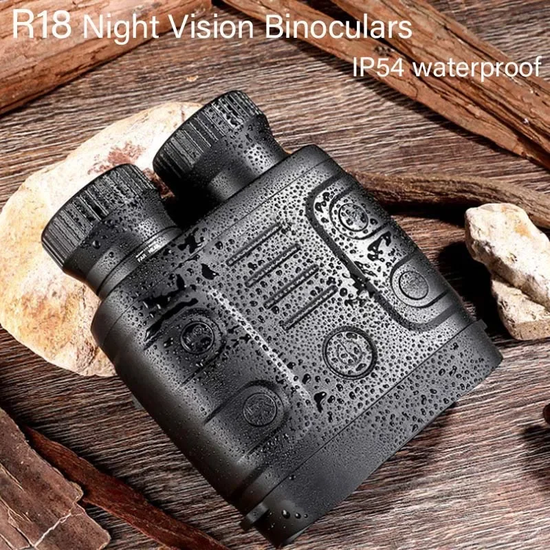 R18 1080P HD Binocular infrarrojo visiones nocturnas telescopio foto Video toma 5X Zoom Digital para caza Camping vigilancia - imagen 2