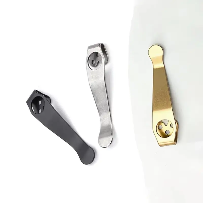 Cuchillo plegable de aleación de titanio, abrazadera trasera con Clip de bolsillo para Spyderco Para3 C81 C10 C11 Paramilitar 2 Delica Yojimbo G10 Szabo - imagen 2