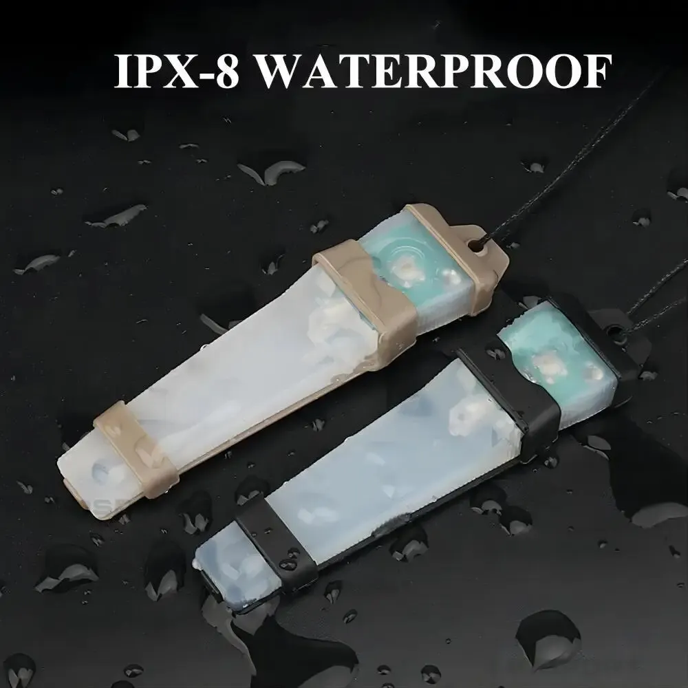 BOOIU-luz indicadora de identificación Personal, casco táctico, Flash de seguridad, luz de señal de supervivencia, caza, senderismo - imagen 5