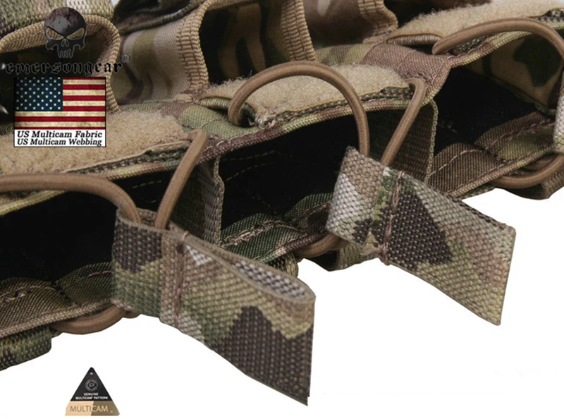 Portacargadores Molle 5.56 Tipo Tiger largo para chaleco táctico - imagen 2