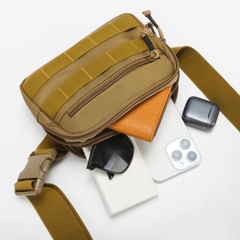 Bolsa táctica para exteriores, ligera, para pesca, Camping, accesorios de ciclismo, cinturón de cadera multifuncional, bolsa de almacenamiento de bolsillo para herramientas - imagen 3