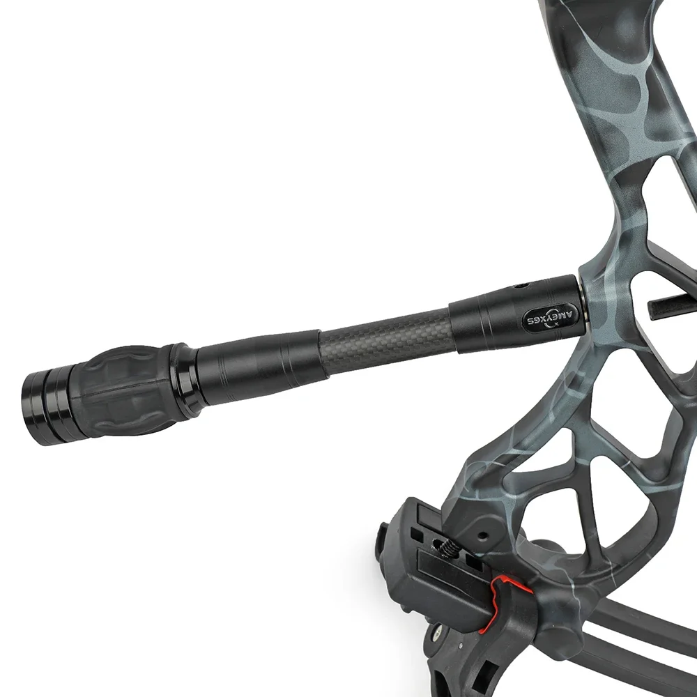 Varilla de equilibrio de arco de tiro con arco de 6/8/10/12 pulgadas, estabilizador de fibra de carbono 3k, amortiguador para accesorios de tiro de caza al aire libre - imagen 3