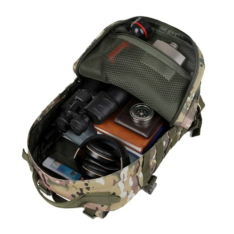 Mochila táctica multifuncional, bolsa de montañismo, Camping, Trekking, bolsas de camuflaje al aire libre, mochilas impermeables para fanáticos del ejército - imagen 5