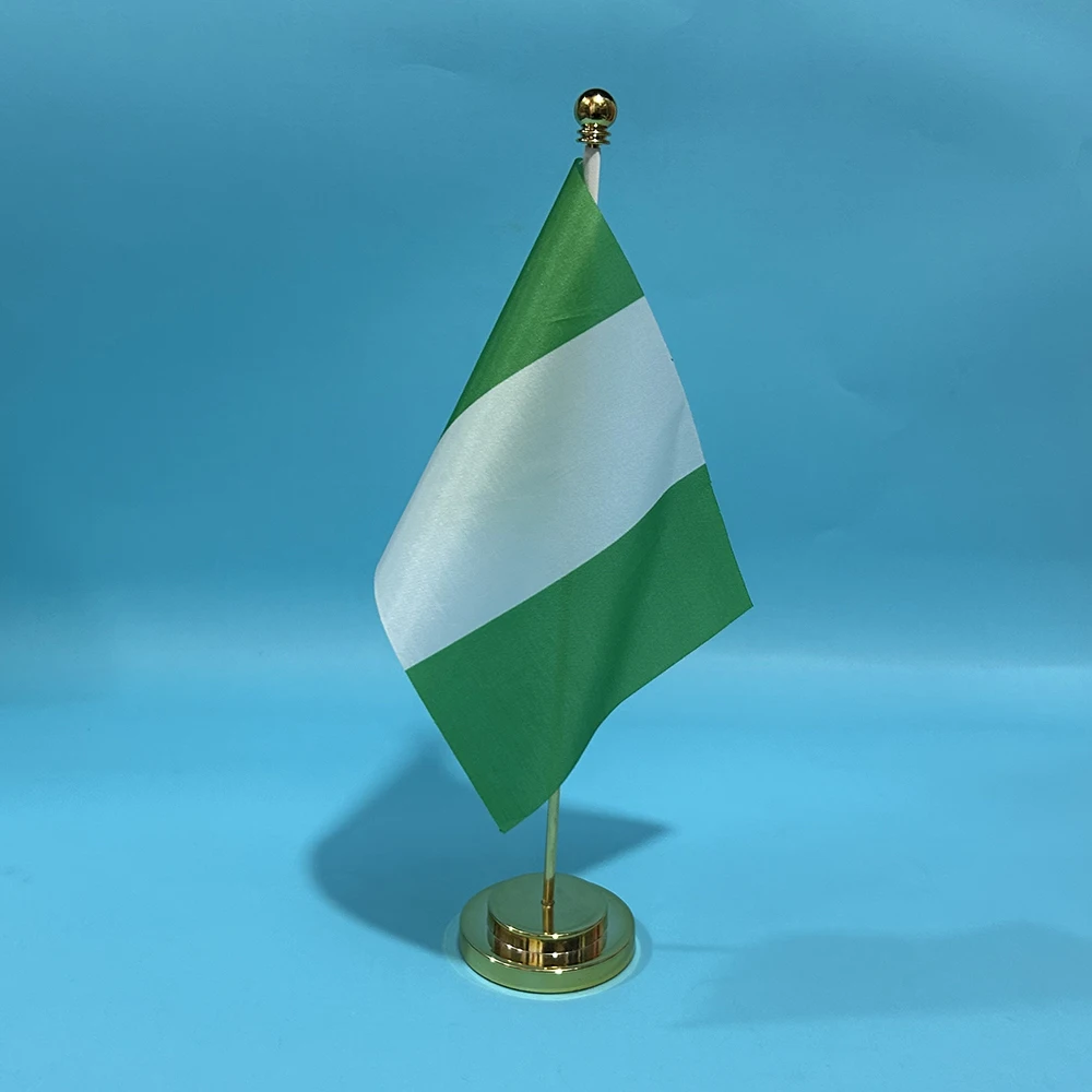 Bandera de Nigeria para escritorio, poliéster resistente - imagen 5