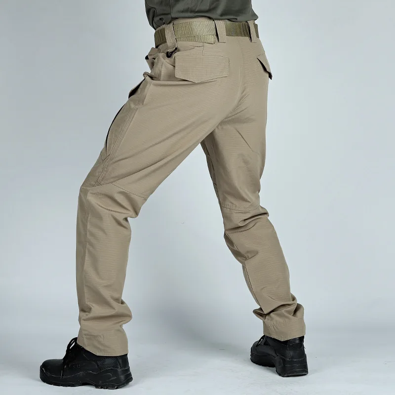 Pantalones tácticos militares para hombre, Pantalón Cargo a prueba de salpicaduras, resistente al desgaste, informal, con múltiples bolsillos, para trabajo al aire libre - imagen 3