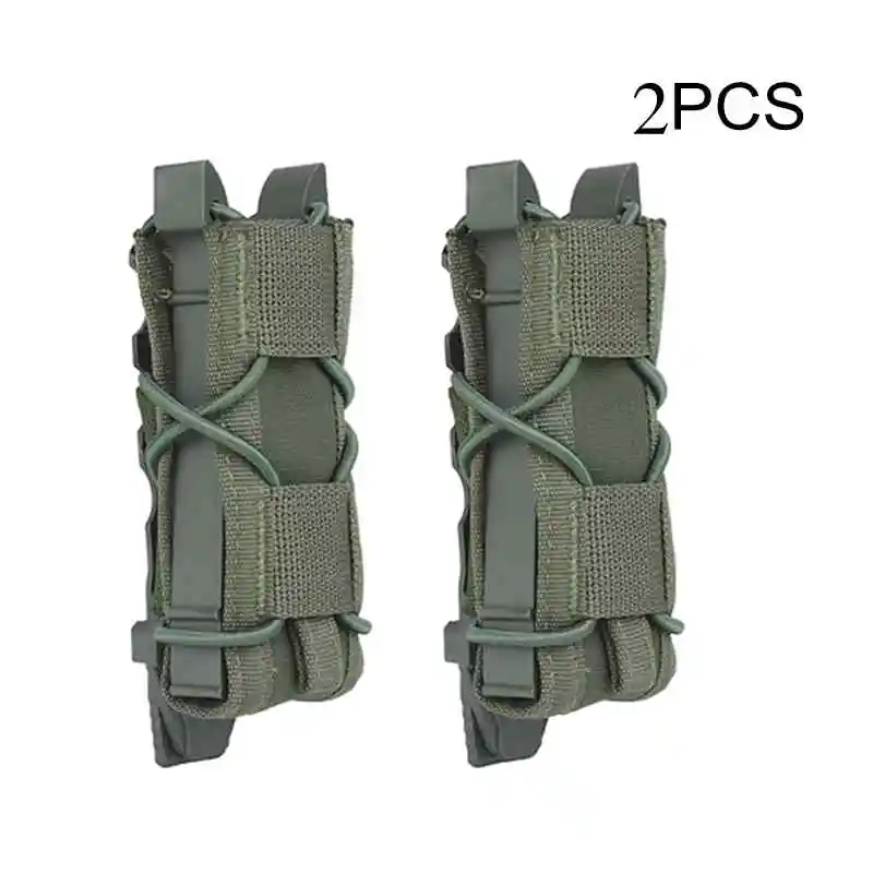 Bolsa táctica de 1/2 piezas para Una sola pistola, bolsa de nailon Molle para linterna, soporte para antorcha, funda para cuchillo de caza, 9mm - imagen 5