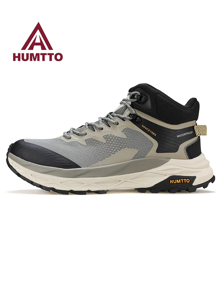 HUMTTO-zapatos de senderismo para hombre, botas de caza impermeables, botines tácticos de combate en el desierto, botas de trekking para mujer, zapatillas de viaje de malla - imagen 2