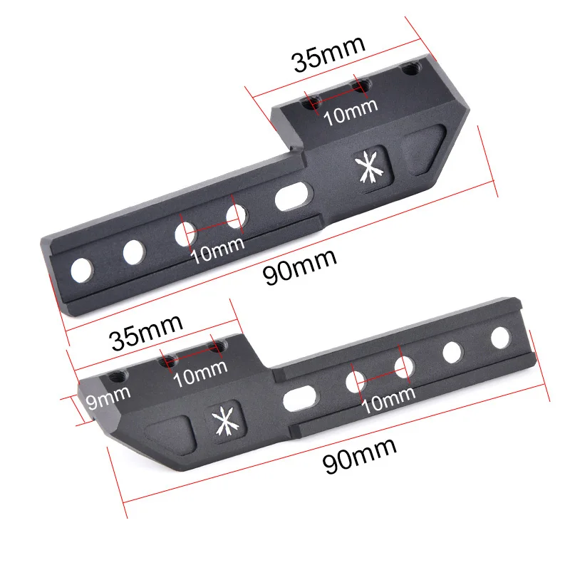 WADSN Airsoft M600 M300 M600C M300A linterna táctica arma explorador luz con 20mm Picatinny Modbutton interruptor montaje Offset - imagen 5