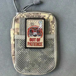 Parche táctico moral 'Out of Patience' con velcro para mochila