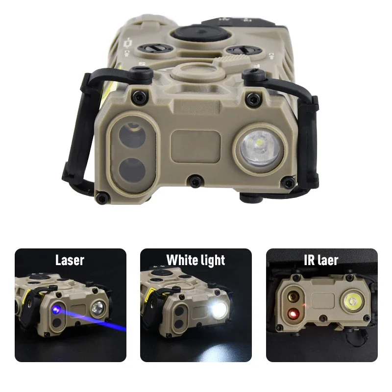 WADSN de Nylon de plástico OGL IR estroboscópico rojo azul verde láser M600 M300 linterna táctica interruptor de presión de caza Airsoft accesorio - imagen 4