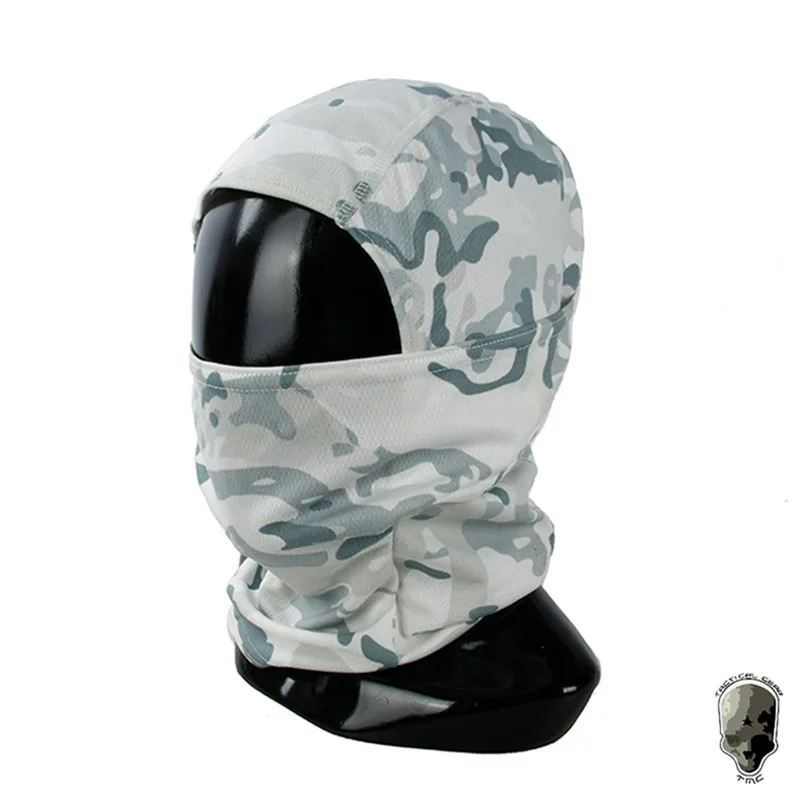 Camuflaje de invierno con gorro de felpa, bufanda gruesa, gorro cálido para ciclismo al aire libre, funda para casco resistente al frío - imagen 3