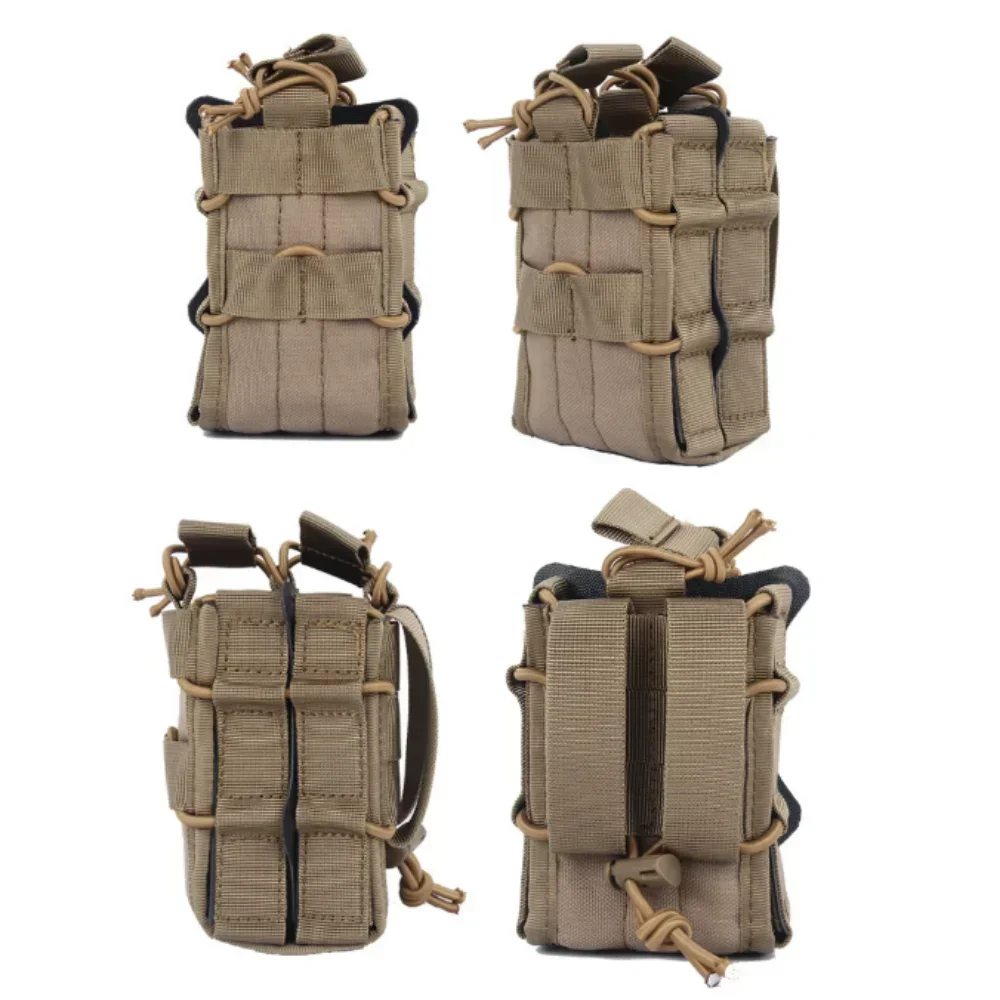 Bolsa Molle individual doble para revista M4 M14 M16 AR15 G36, herramienta de caza para exteriores, soporte para cintura Mag - imagen 4
