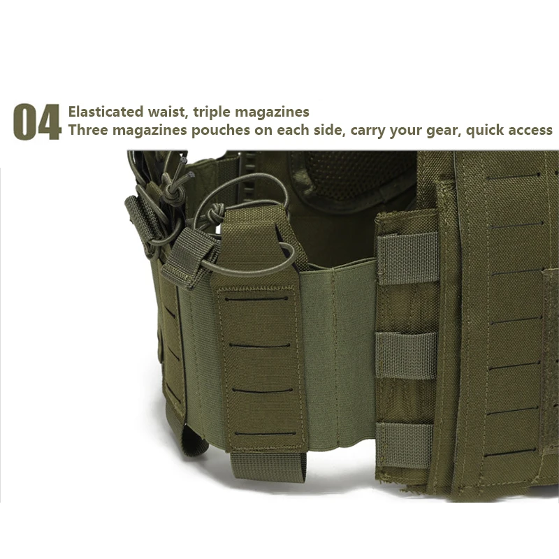 Chaleco táctico multifuncional resistente al desgaste ropa de adiestramiento al aire libre chaleco protector para equipos al aire libre - imagen 5