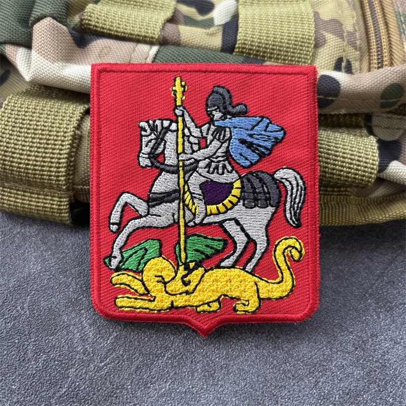 Parche táctico bordado Saint George con gancho para ropa o mochila - imagen 2