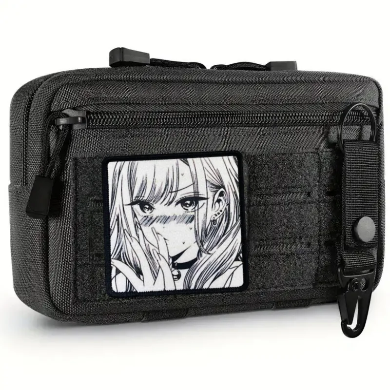 Parche estampado de Chica de Anime, chaleco táctico, parches de gancho y bucle para ropa, mochila, sombrero, insignia decorativa de moral, pegatinas, brazalete