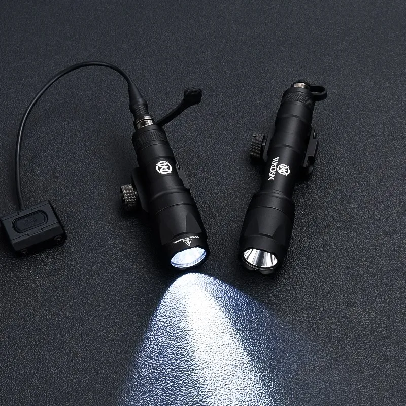 WADSN linterna táctica M300 M600, luz de explorador de caza al aire libre, de doble presión interruptor remoto, interruptores ModButton, compatible con Keymod m-lok - imagen 4