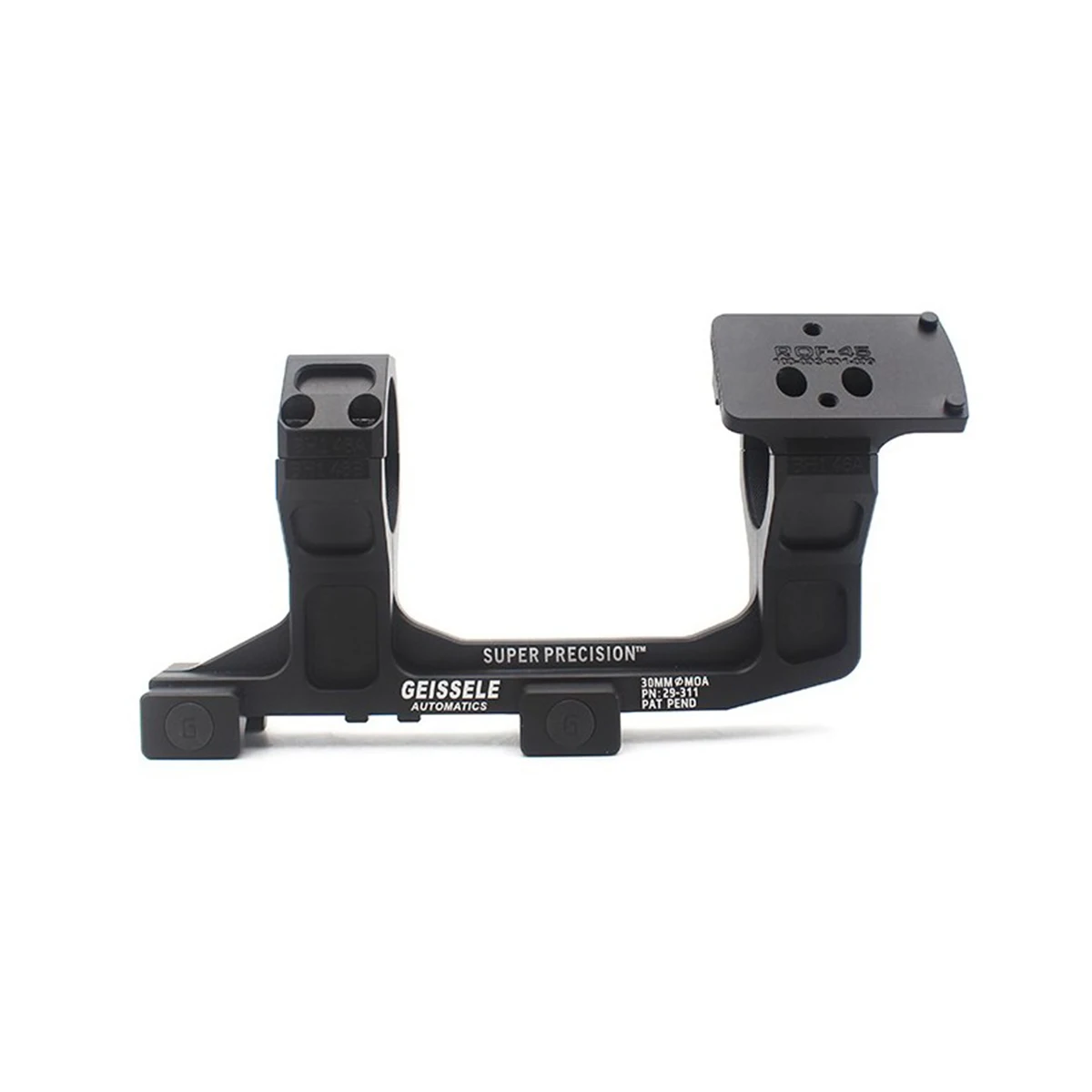 Anillos de montaje de alcance GEISSELE voladizo AR15, súper precisión, 25,4mm, 30mm, anillos de alcance para Rifle, adaptador de montaje Reptilia ROF-45 ROF-90 - imagen 5