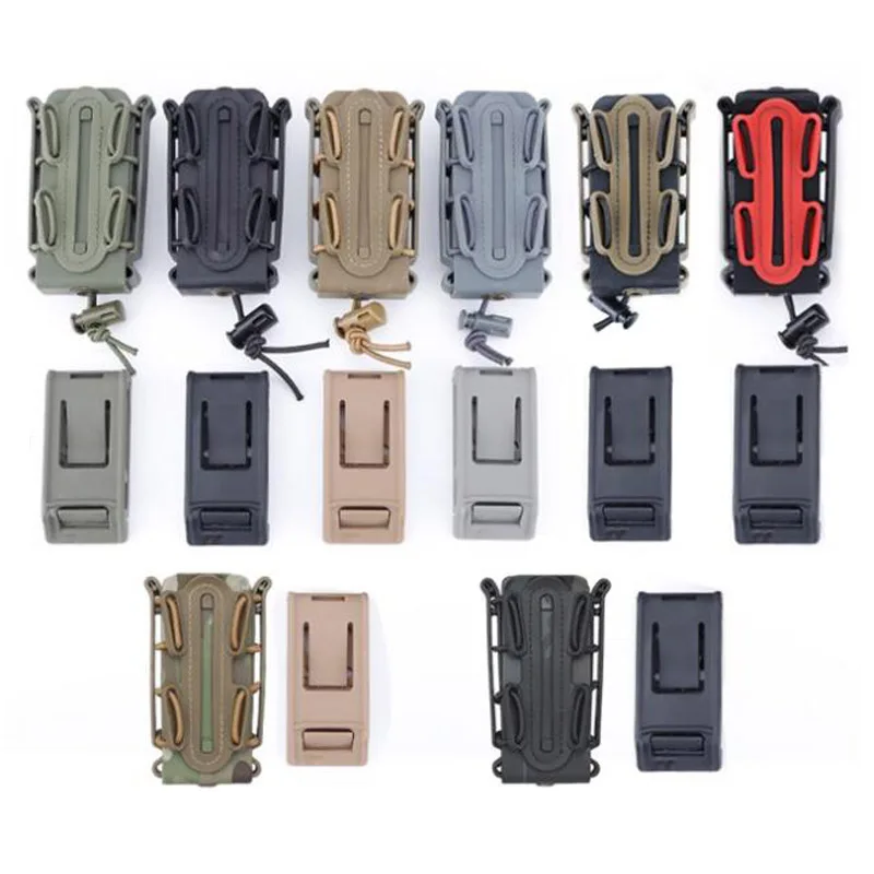 Bolsa táctica para revista individual de 9mm con Clip Molle de liberación rápida para P226 Glock 17 19 Beretta M9 PX4 Fastmag Holder equipo de caza - imagen 3