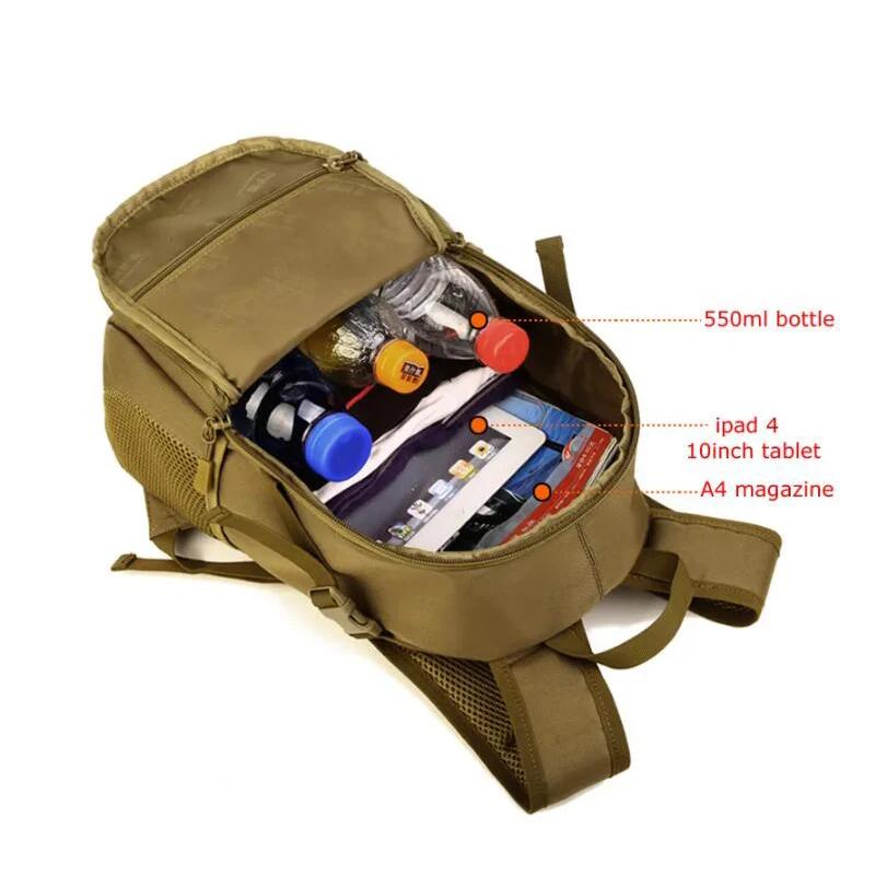 Mochila de viaje deportiva impermeable para hombre, bolsa de camping, equipo de pesca y caza, 15l - imagen 4