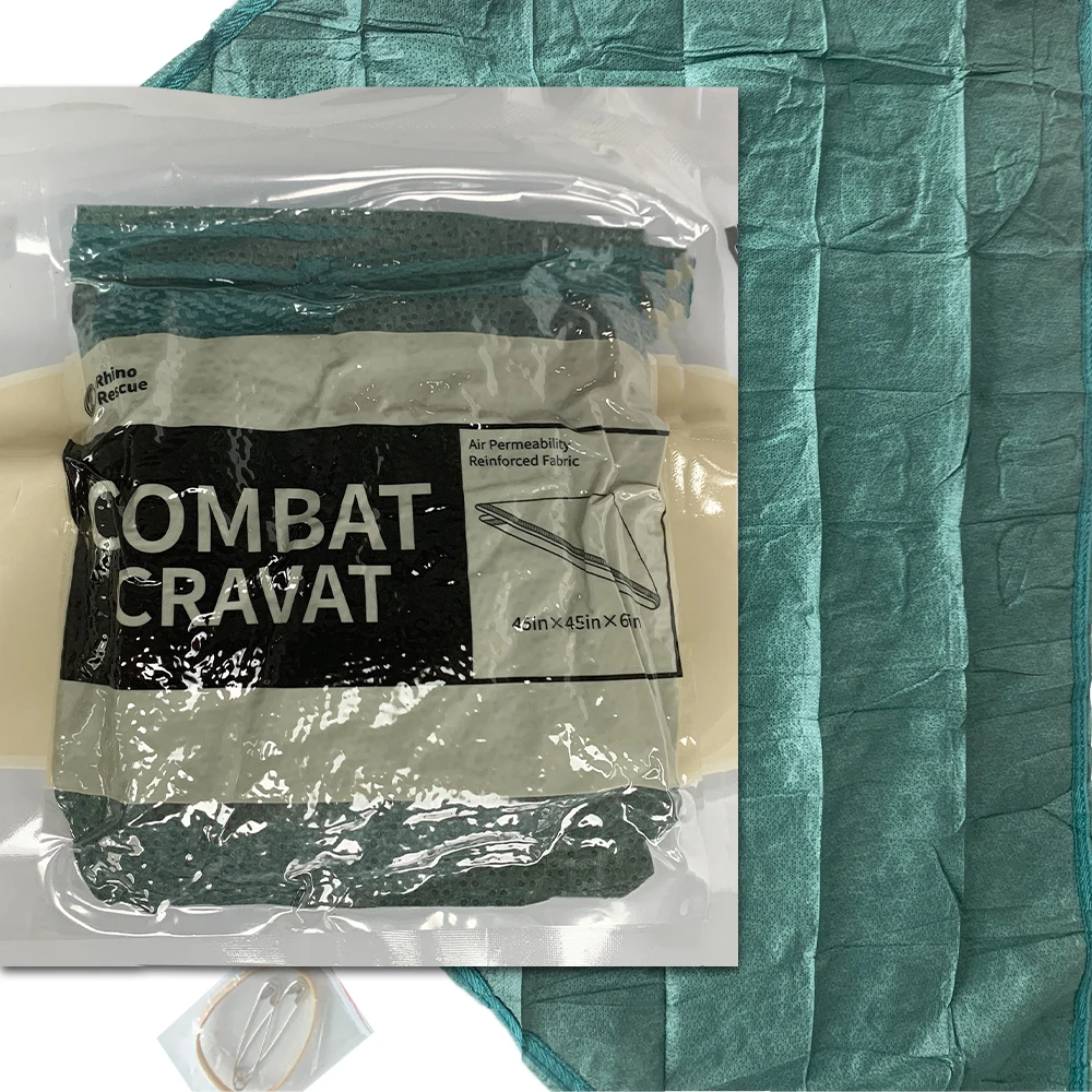 Vendaje Triangular RHINO – Corbata de combate para botiquín - imagen 4