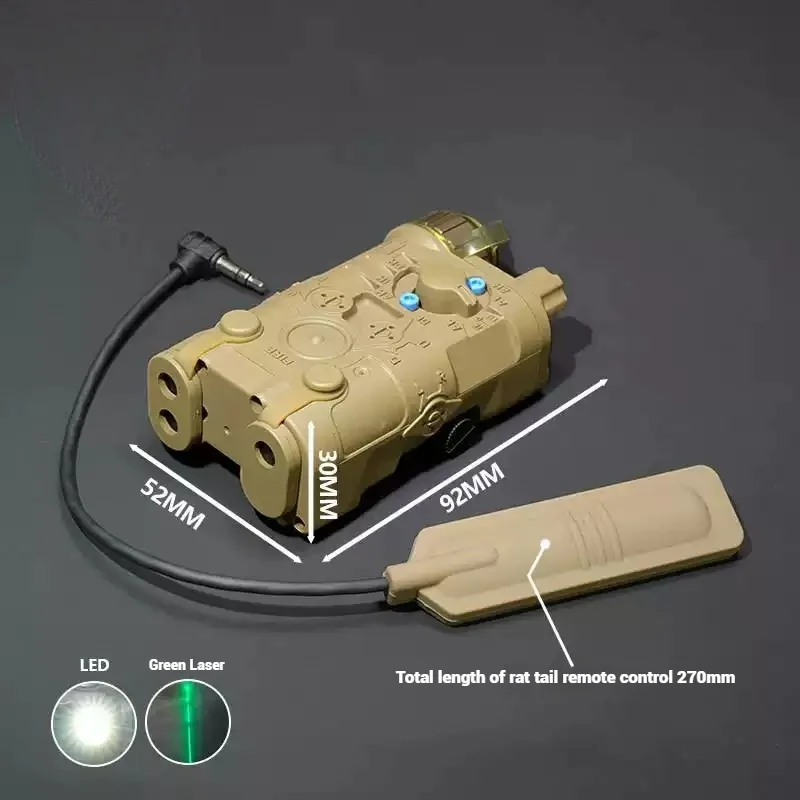 Elemento táctico NGAL indicador rojo y verde Surefir M300A M600C con interruptor de Control Dual iluminado para riel de 20MM - imagen 5