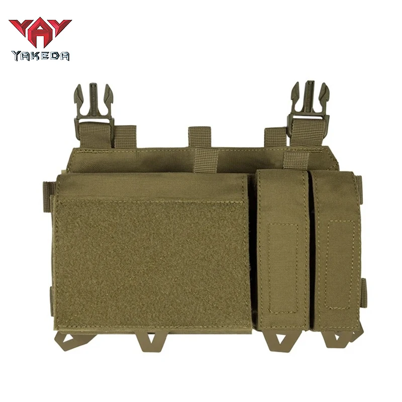 YAKEDA Bolsa triple para revistas con inserto de bolsa magnética de liberación rápida, mini bolsa de aparejo de pecho combinada con hebillas UTX - imagen 2