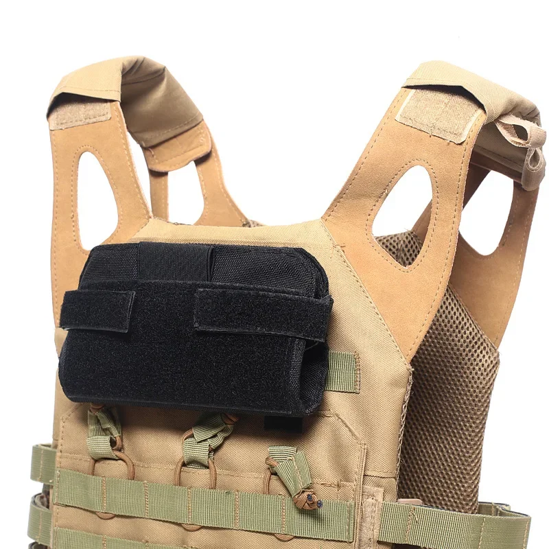 MOLLE bolsa para Mapa de gestión de caza, soporte para teléfono, portador de placa de chaleco al aire libre, bolsa de cinturón de Panel frontal, accesorios de caza, utilidad EDC - imagen 2