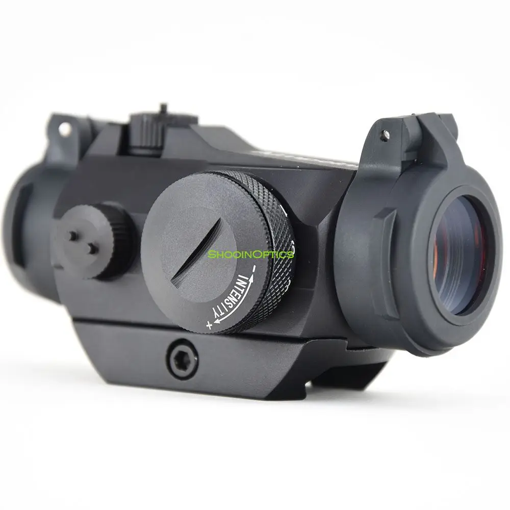 AOT2 Red Dot Sight Collimator - 20mm Mount Base, 2 MOA, Transparent Lens Cover for Precision