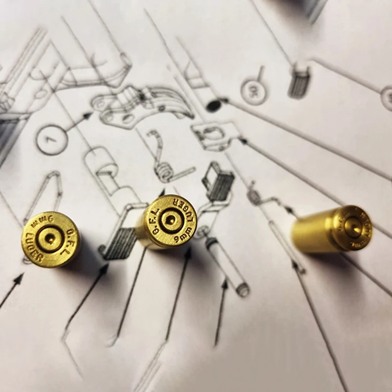 Pegatina creativa personalizada para refrigerador de fuego con parte inferior de latón CNC, regalo Cultural, manualidades, juguetes EDC - imagen 3