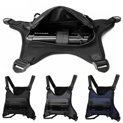 Bolsa táctica para chaleco de pecho, bolsa de almacenamiento para pistola, bolsa de transporte oculta para pistola, bolsa para aparejo de pecho al aire libre con funda para pistola