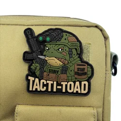 Parche táctico PVC sapo – Emblema moral con velcro