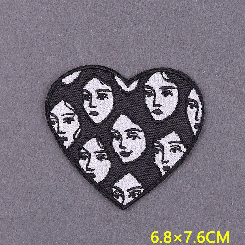 Parche gótico, parches bordados para ropa, bricolaje, rayas misteriosas, parches para planchar en ropa, insignias del diablo en accesorio para mochila - imagen 4