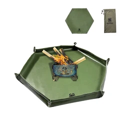 OneTigris alfombrilla ignífuga exterior manta plegable para fogón