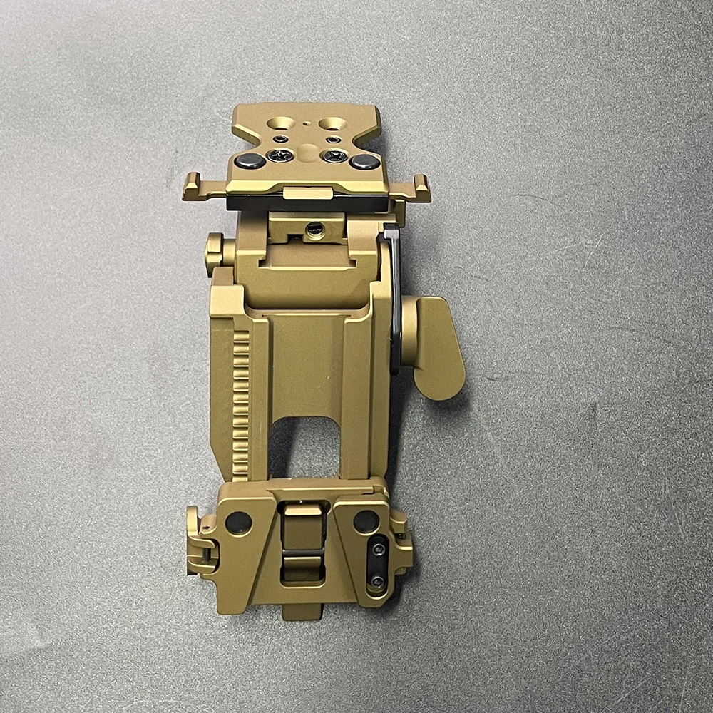 Montura abatible para casco NVG de perfil bajo, zapato de cola de Milano ajustable, soporte de gafas de visión nocturna de aluminio, novedad de 2024 - imagen 2