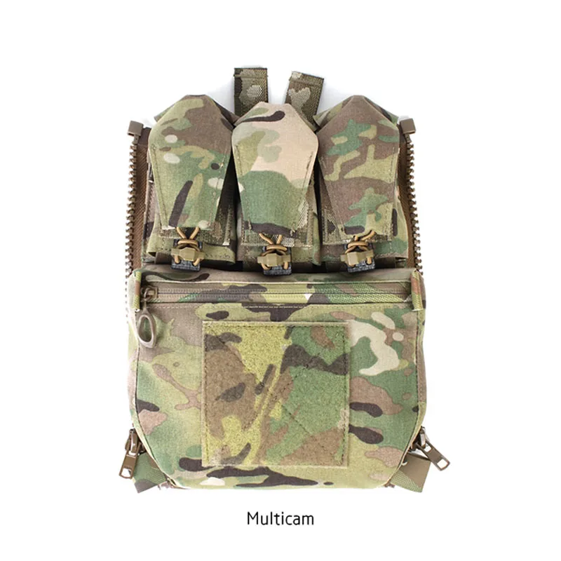 Chaleco táctico FCPC V5, bolsa de Panel trasero con cremallera, bolsa Triple, mochila multiusos para exteriores - imagen 2