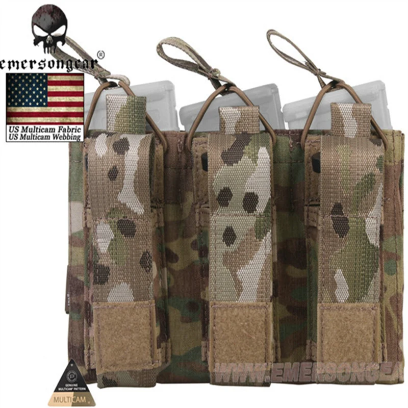 Portacargadores Molle 5.56 Tipo Tiger largo para chaleco táctico - imagen 4