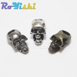 Cuentas de metal calavera paracord tactico para cuchillo