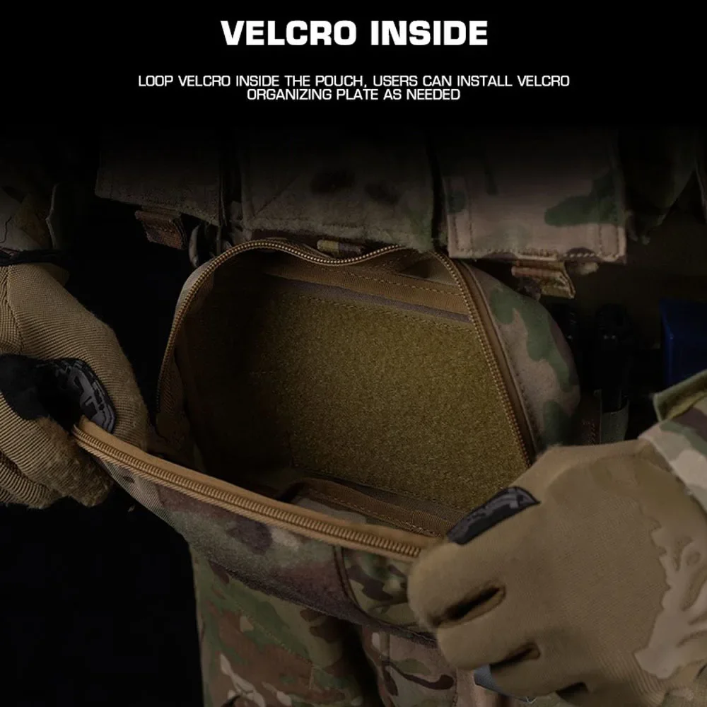 Bolsa táctica de descarga Abdominal para deportes al aire libre, bolsa de cintura para caza, bolsa de almacenamiento multifuncional para portaplacas de Paintball Airsoft - imagen 4
