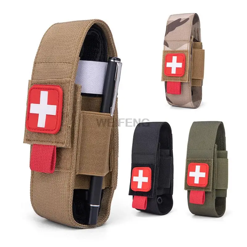 Bolsa de torniquete MOLLE, soporte para linterna, soporte para antorcha, tijera médica, funda para cuchillo de caza, funda de almacenamiento del ejército - imagen 2