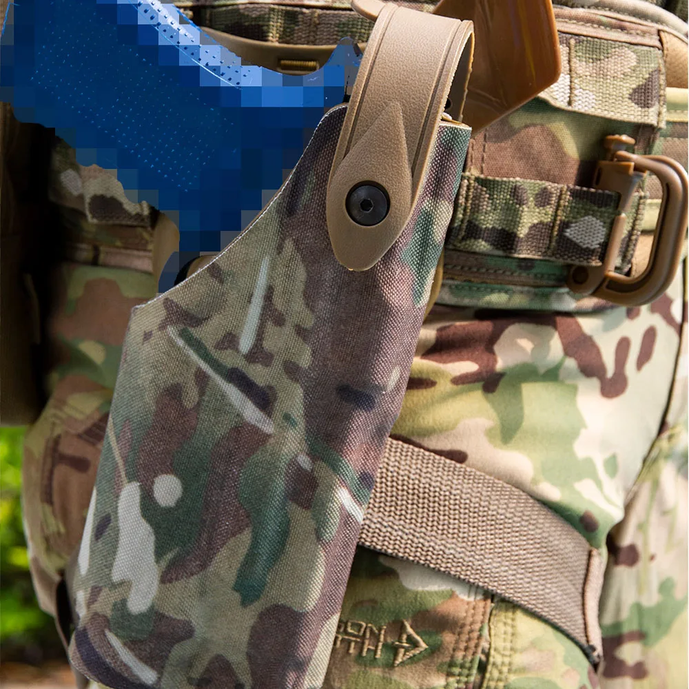 Funda táctica para diestros 6004 para USP/M & P X300/TLR-1, funda para cinturón Airsoft con sistema de liberación rápida QLS, adaptador de pierna caída - imagen 3